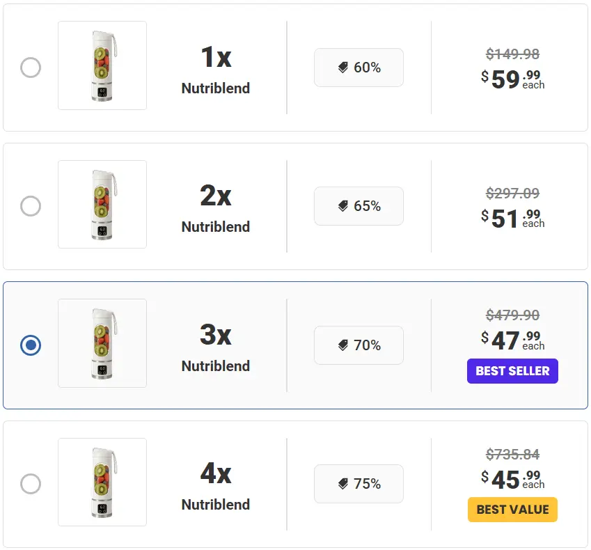 Nutriblend Pro offer price 